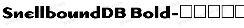 SnellboundDB Bold字体转换